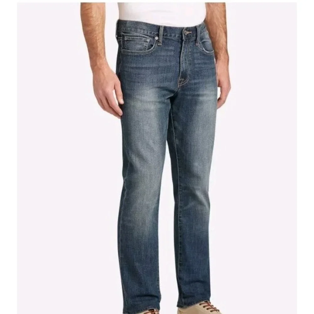 Lucky Brand Mens 410 Athletic Slim 32x32 Meduim Dark Wash Denim Blue Jeans